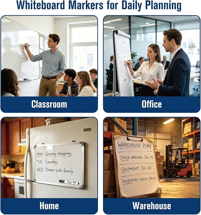 Upgrade Office Supply Dry Erase Markers, Chisel Tip - Image 4