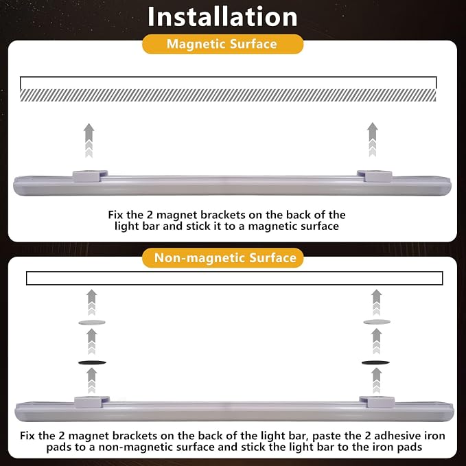 12 Inch LED Light Bar USB Powered 3 Colors, Dimmable Magnetic Frosted Cover | - Image 4