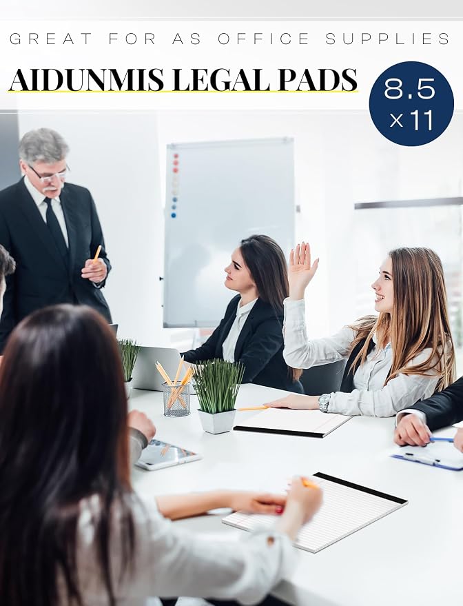 3 Pack Legal Pads 8.5 x 11 White Notepads Paper Tablets- Note Pads 8.5 x 11 - Image 5