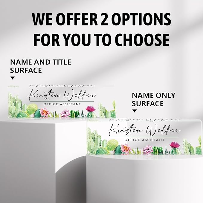 Personalized Custom Name Plate, Office Desk Decor - Image 4