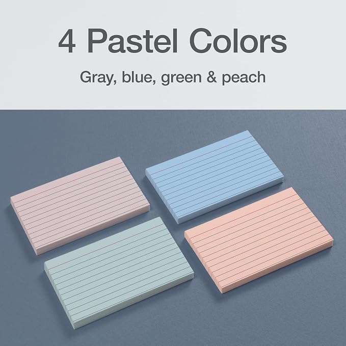 Oxford Ruled Index Cards, Lined Note Cards, Flashcards - Image 7