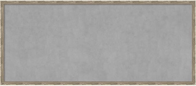 Amanti Art Silver Framed Magnetic Board 22x50 Oversize Vision Board by AmantiArt