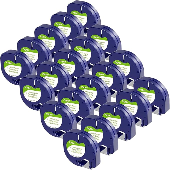 20-Pack Wonfoucs Label Tape Replace by Wonfoucs