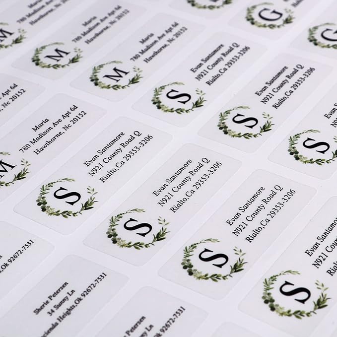 Custom Address Labels - Personalized Address Labels with Strong Adhesion, Can Be Used for Cardboard, Paper, Plastic, Glass, Metal (2.6x1 Inch, Set of 280)-DeskLoop Office