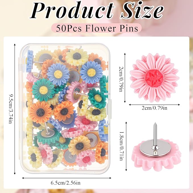 Dispowreath 50 Pcs Flower Push Pins - Image 2