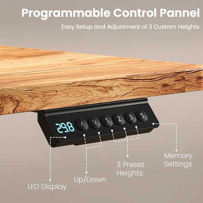Kingant 48 x 30 Inch Electric Standing Desk - Image 6