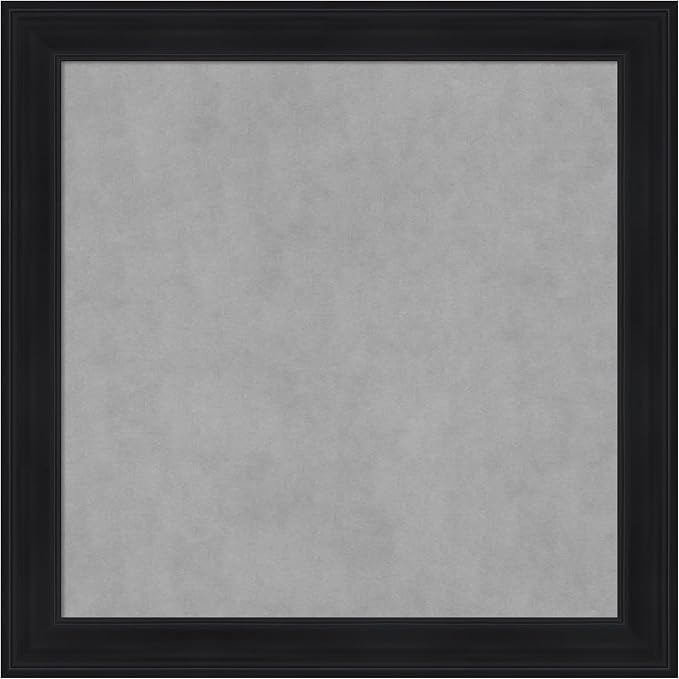 Amanti Art Black Framed Magnetic Board 29x29 Medium Vision Board by AmantiArt