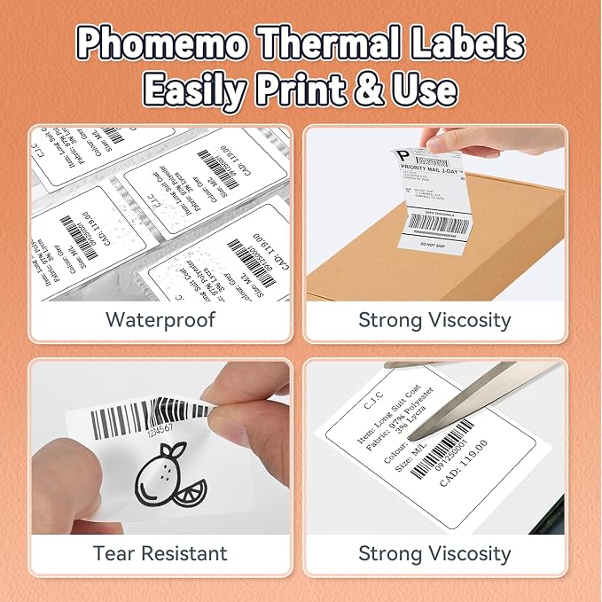 Phomemo Thermal Labels- Address Labels Sticker - Image 4