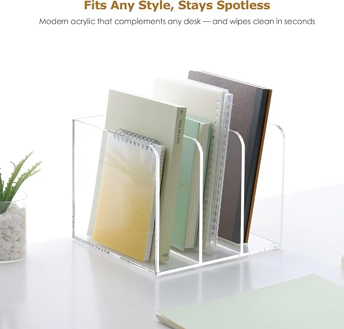 SANRUI Clear Acrylic File Organizer - Image 5