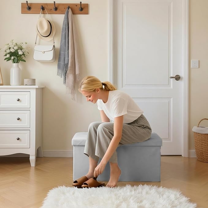 DUMOS 30 Inches Folding Ottoman - Image 2