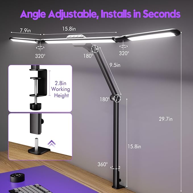 Quntis 32.5" Architect Desk Lamps - Image 8