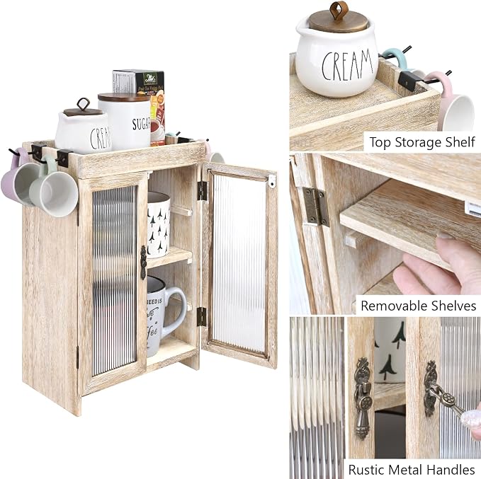 Ikee Design Wooden Countertop Storage Cabinet - Image 6