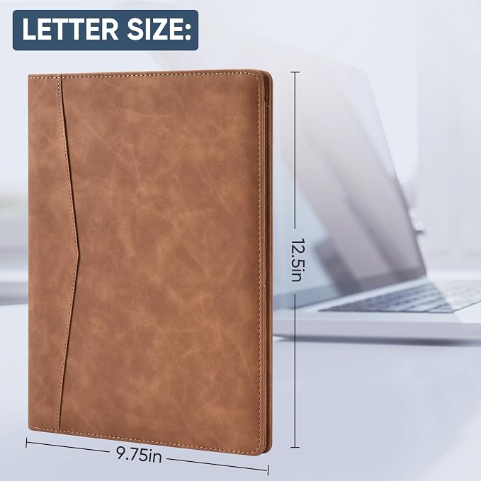 Pacific Mailer Padfolio Portfolio Leather Binder, Interview Legal Document - Image 2