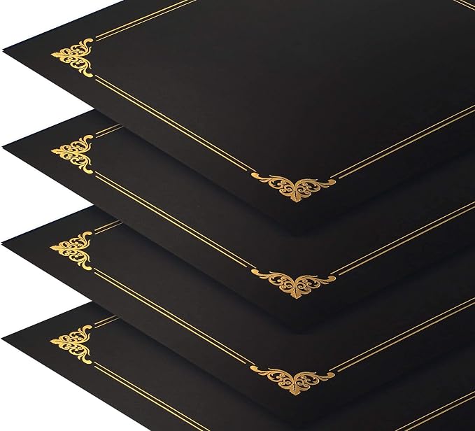 Better Office Products 25 Pack Black Certificate Holders, Diploma Holders - Image 5