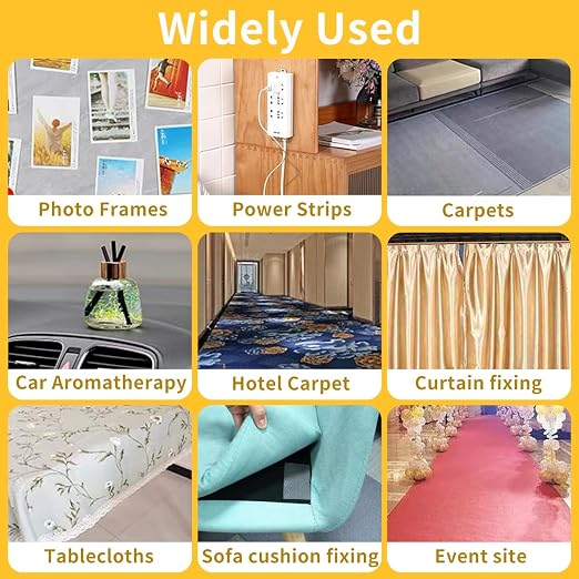 KAIYUER Thin Double Sided Tape Heavy Duty, 1.4" x 66 FT, Double Sided Fabric - Image 6