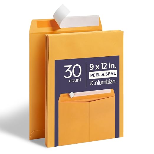 Columbian 9 x 12 Catalog Envelopes, 30 Pack, Document Envelopes by TOPSProducts