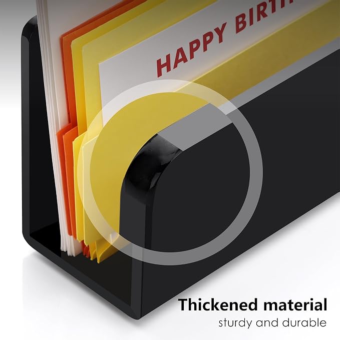 Acrylic Desk Mail Organizer Sorter, Countertop Letter Envelope Bill Filling - Image 4