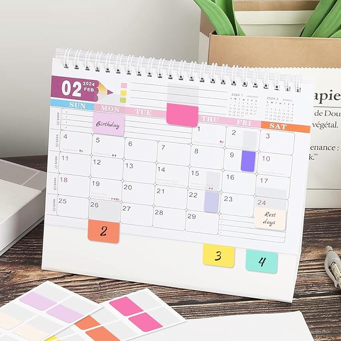 Imeepa 240 PCS Sticky Index Tabs, 12 Colors Page Markers | Writable & - Image 6