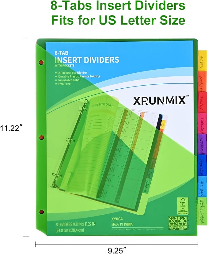 8-Tab Binder Dividers - Image 2