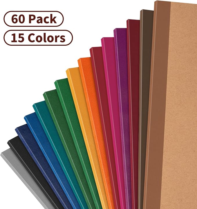 60 Pack Lined Notebook Journals Bulk, A5 College Ruled Composition Notebook - Image 3
