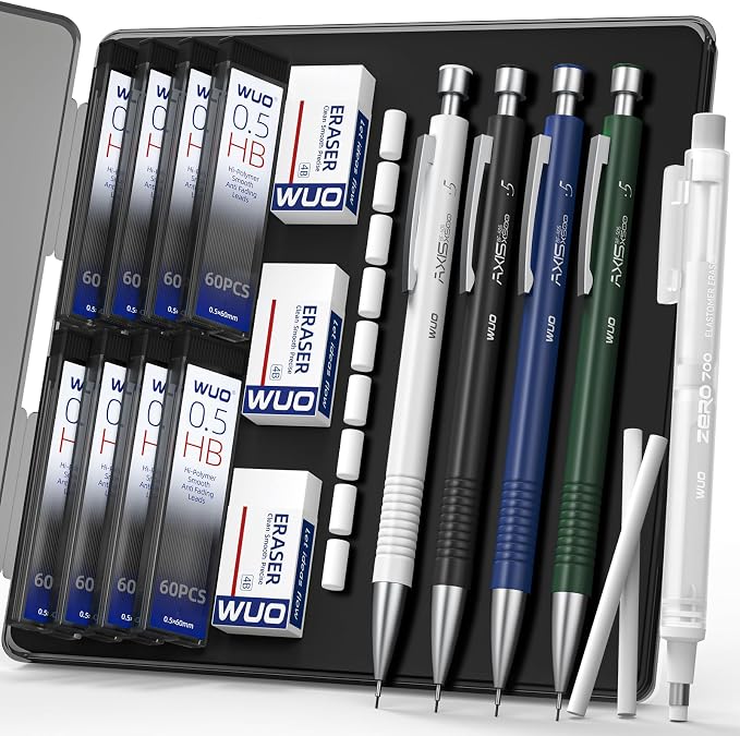 WUO 0.5mm Mechanical Pencil Set by WUO