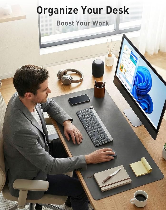 Aothia Faux Leather Desk Mat - Image 3