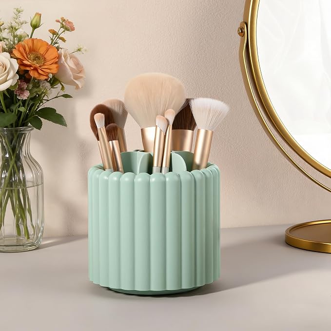 Anyoifax 360° Rotating Pen Holder 7 Slots Desk Organizer Removable Pencil Cup - Image 6