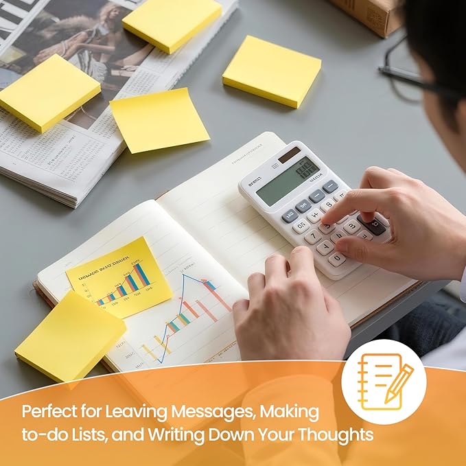 960 Sheets 3 in x 5 in Large Sticky Notes, 76 x 127 mm 6 Pads Assorted - Image 6