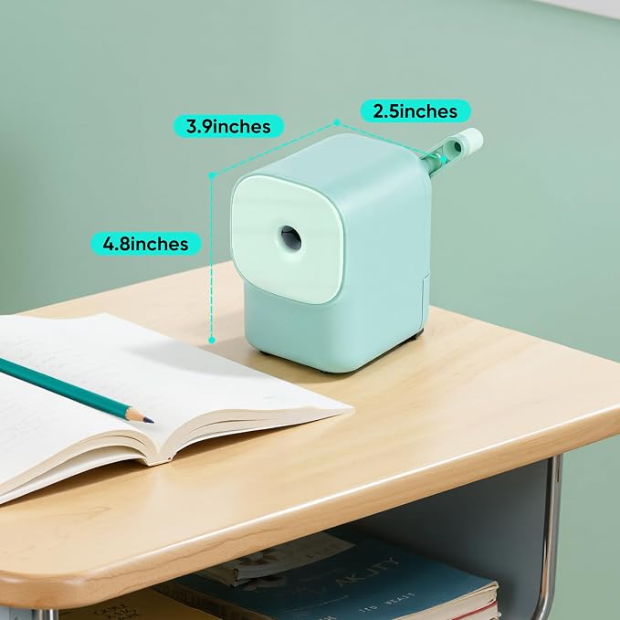 Deli Manual Pencil Sharpener for Classroom, 6.9-11mm No.2 /Colored Pencils - Image 4