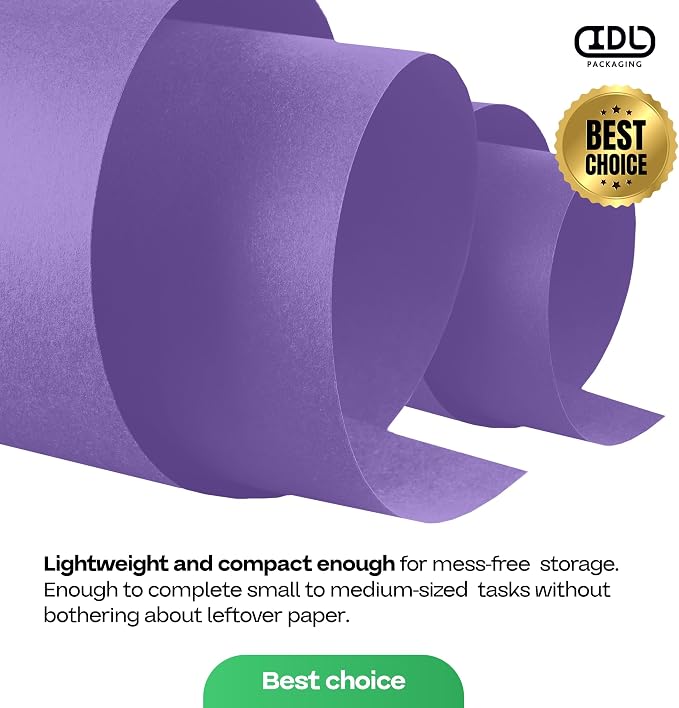 Purple Kraft Paper Roll 12" x 1200" - Image 7