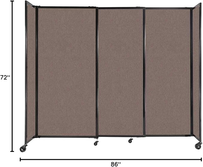 Versare Straightwall Sliding Portable Wall Partition | Freestanding Office - Image 7