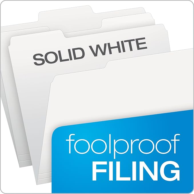Pendaflex Two-Tone Color File Folders, Letter Size, 1/3 Cut, 100 per box - Image 3