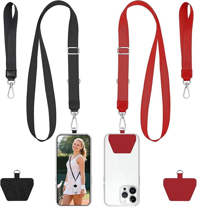 takyu Phone Lanyard, 2 Pack Adjustable Anti-Drop Neck/Wrist Strap by Takyu