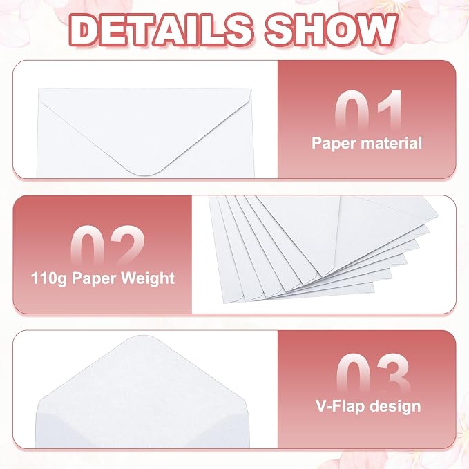 PATIKIL 7x5 Inch Invitation Envelopes - Image 4