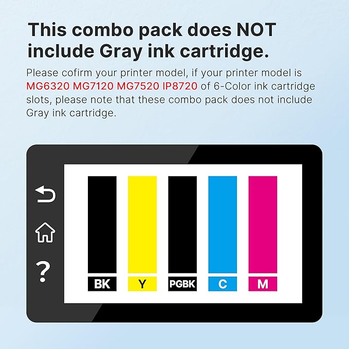 E-Z Ink Compatible Ink Cartridges Replacement for Canon 250 251 XL PGI-250XL CLI-251XL to use with PIXMA MX922 MX920 IX6820 MG5520 MG7520 IP8720 MG6620 MG6320 MG7120 (15 Pack)-DeskLoop Office