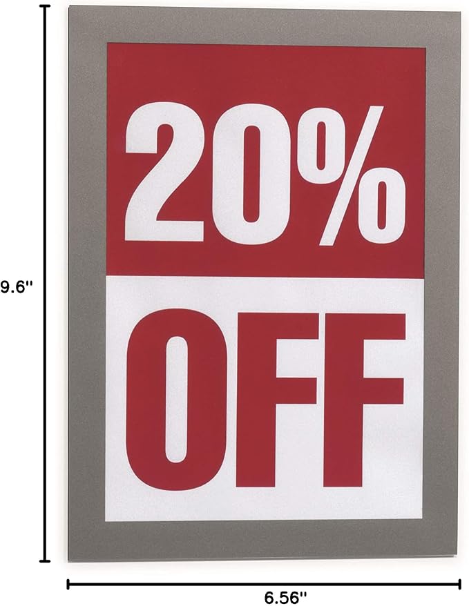 Durable Duraframe Self Adhesive Magnetic Sign Holder in Half Letter-Size 5.5" x - Image 10