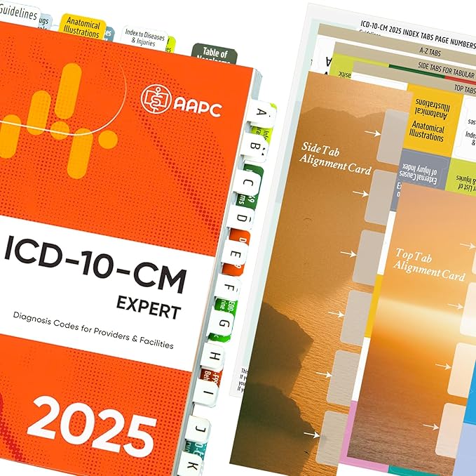 Index Tabs for ICD-10-CM 2025 Expert (AAPC Version) - Navigate with Precision in Your Code Book-DeskLoop Office