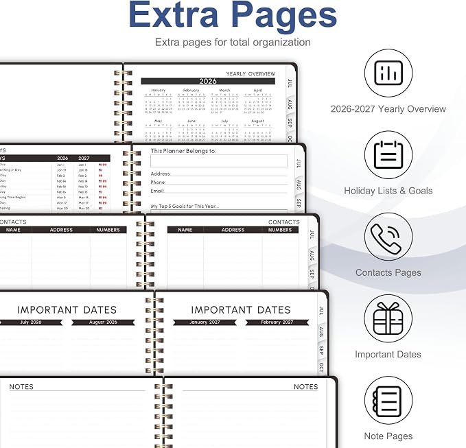 Planner 2026-2027, Weekly and Monthly Calendar Planner, JUL 2026 - Image 6