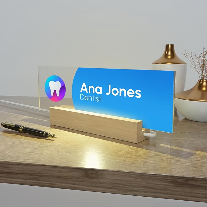 EGD Acrylic Desk Name Plate Personalized - Image 8