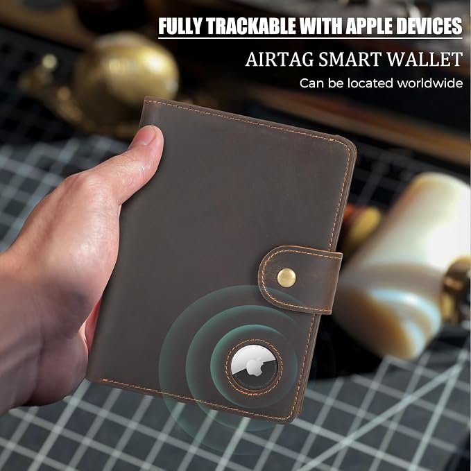Polare Luxury RFID Blocking Leather Passport Holder Travel Wallet - Image 4