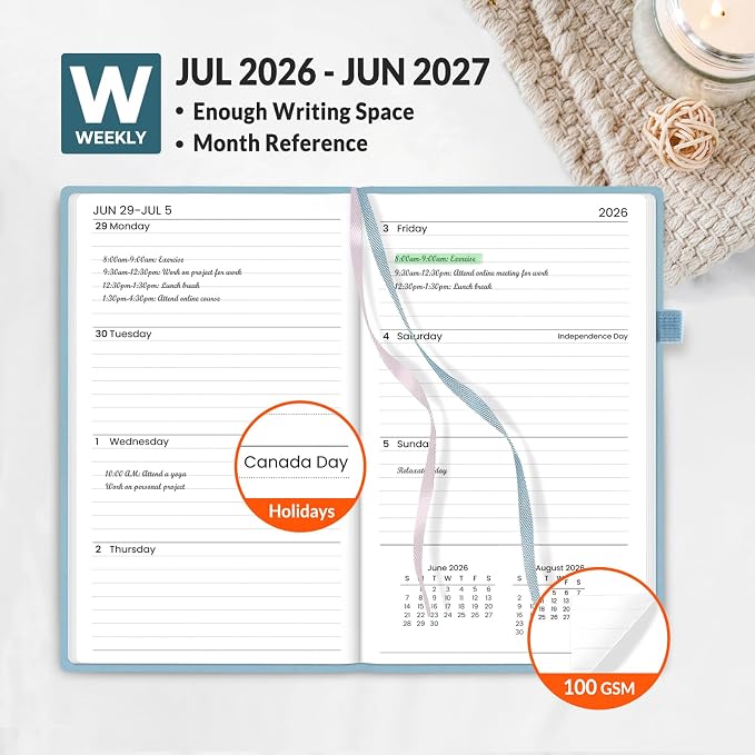 SUNEE 2026-2027 Pocket Weekly Planner - Image 3
