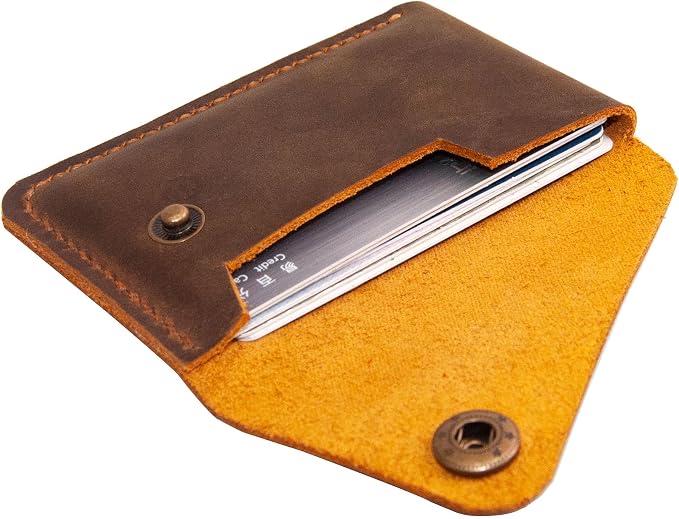 Leather Card Holder, Credit Card Wallet, Cardholder Wallet, Minimalist Wallet by Turbosnail