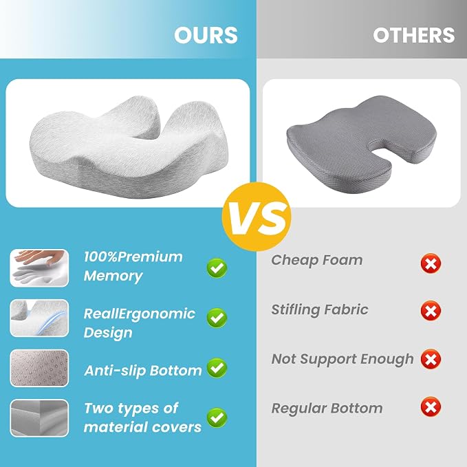 Seat Cushion, Ergonomic Chair Cushions - Image 3