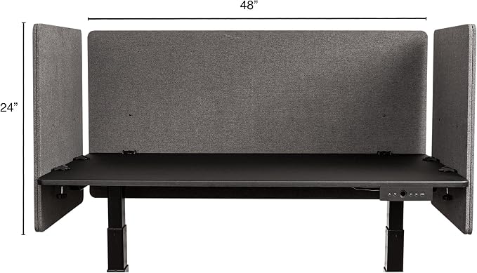 Stand Up Desk Store ReFocus Clamp-on Acoustic Desk Divider Privacy Panel That - Image 4