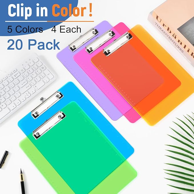 Dynta Plastic Clipboards 20 Pack A4/Letter Size - Image 6