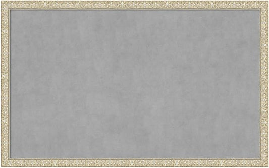 Amanti Art Silver Framed Magnetic Board 26x42 Large Vision Board by AmantiArt