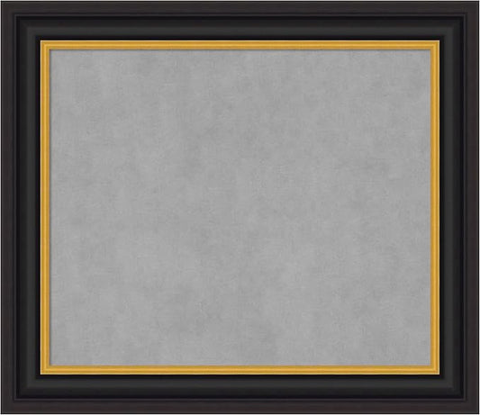 Amanti Art Black Framed Magnetic Board 26x30 Medium Vision Board by AmantiArt