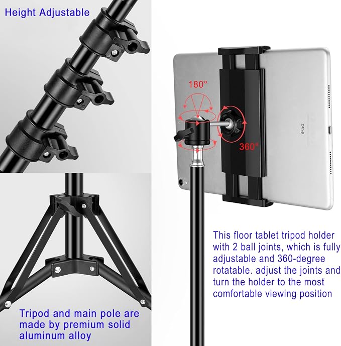 SAMHOUSING Ipad Tripod Stand, - Image 6