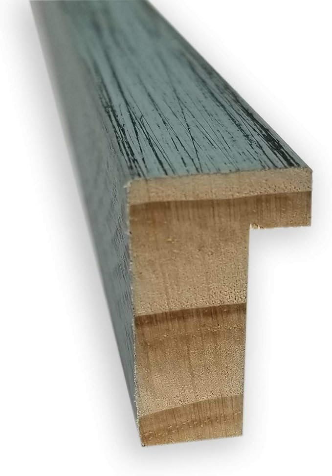 Amanti Art Natural Cork Board for Wall, 21x29 Vision Board with Blue Wood Frame, Medium Corkboard Office Decor for Home Organization, Rustic Farmhouse Corkboard Pinboard to display items for home-DeskLoop Office