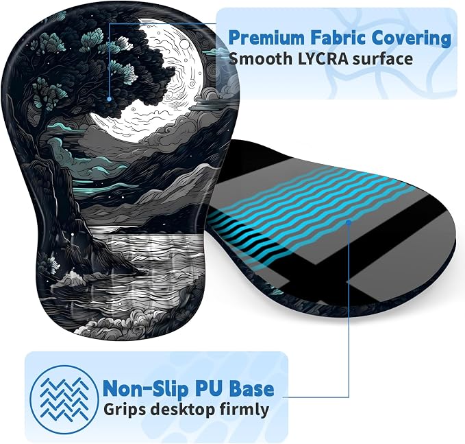 YIWEI Ergonomic Mouse Pad with Wrist Rest - Image 5